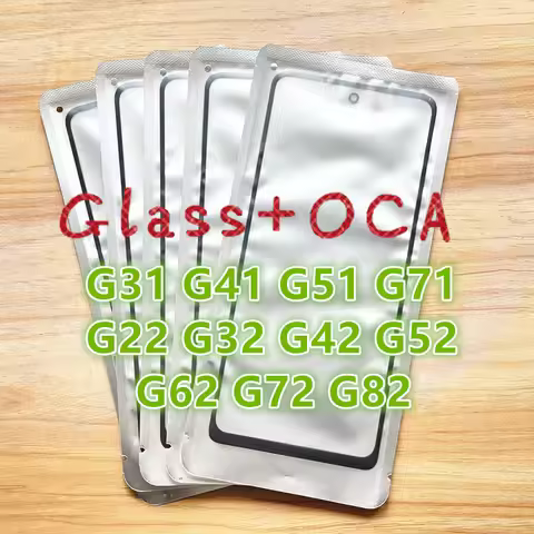 10Pcs For Motorola Moto G31 G41 G51 G71 G22 G32 G52 G62 G72 G82 Touch Screen Front and outer glass l
