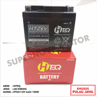 AKI KERING ACCU BATTERY HTEQ YAMAHA HTZ6V GTZ-6V 12V 6AH / 10 HR AKI KERING TANPA ISI AIR AKI MERK H