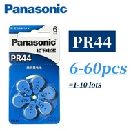 6-60pcs PR44 Original Panasonic Hearing Aid Batteries Size 675 675A A675 PR44 Battery For Sound Ampl