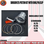 SHOGUN 125 PISTON KIT WITH RING, PIN, CLIP (CP005BSD)