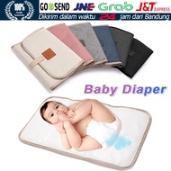 Alas Ganti Popok Bayi Ompol Perlak Lipat Travel Portable Anti Air Waterproof Baby Diaper Changing Pa
