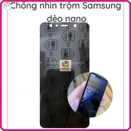 Anti-peeping sticker for Samsung A9 pro 2016 A9 2018 A8 STAR A9 STAR nano flexible tempered 9H+