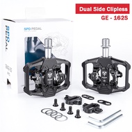 Bike Pedals Clipless/Flat Platform SPD Clip MTB BMX Road Bicycle Pedals With Cleats Quick Release Light Aluminum Sealed Bearing