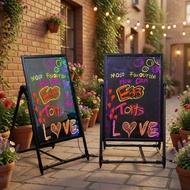 led writing board erasable ad board neon drawing 3SAK EO58 CVRR DO5F 0CK7