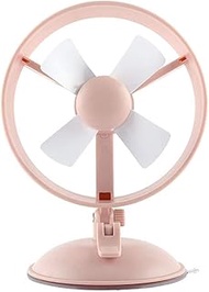 TYJKL Mini Fan Small USB Personal Portable Desk Table Fan Rechargeable Battery Operated Folding Travel Fan For Desk Camping Sleeping Laptop Office Room Outdoor (Color : Pink)