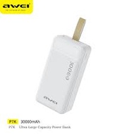 Awei P7K Mobile Power Bank 30000mAh DC 5V Type C Portable Battery Charger For Smartphone Laptop Tabl