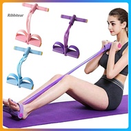 <Ribbitear> Lightweight Exercise Band Nbr Tube Resistance Band 6-tube Pedal Resistance Band for Home