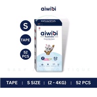 Awibi Baby Diapers Premium Natural/Size S 2-6kg