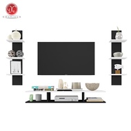 Minimalist Wall-Mounted TV Shelf Wall-Mounted TV Table/ 32-42 In - Complete Set