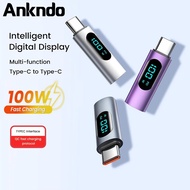 Ankndo 100W USB C Adapter Type C to USB 2.0 Adapter Type-C Display Adapter OTG Connector For Mac//book Pro Air Samsung S9 USB OTG