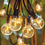 FALLFORBEAUTY G40 LED Globe String Lights, Plastic Bulbs Shatterproof Design Outdoor String Lights, 
