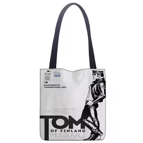 Custom Tom of Finland paint printing shoulder bag canvas tote bag shopping travel book handbag custo