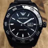 Emporio Armani EA 手錶腕錶 男錶 AR6049 不鏽鋼 日期 水鬼 J006