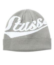 (SK OUTLET)  STUSSY 配件 TEAM STUSSY CUFF BEANIE 灰色 毛帽 基本款 復古