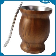 [Direrxa] Yerba Mate Cup Set 8 Ounces Professional Versatile Easy to Clean Gourd Tea Cup Set for Tea