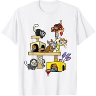 Amber's Kids and Adults 24s Unisex Horror Movies Cat Gifts For Cat Lovers Halloween Costumes T-Shirt