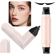 2-in-1 Winged Eyeliner Stamp Pen - Black & Brown for Sharp, Defined Lines - Quick-Drying & Waterproo