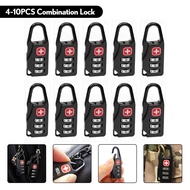 【YF】 4-10PCPortable Alloy Mini Lock Padlock Safe Combination Code  for Luggage Zipper Backpack Travel Anti-theft