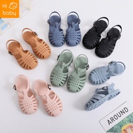 Children's Toe Sandals Spring and Summer Boys and Girls Soft Sole Hollow Hole Shoes Flat Jelly Shoes Baby Toddler Shoes