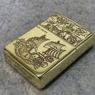 Zippo*海賊王 One Piece 草帽海賊船 萬里千陽號 Thousand Sunny 收藏品 防風打火機 (5.5cm) [黄铜材質]