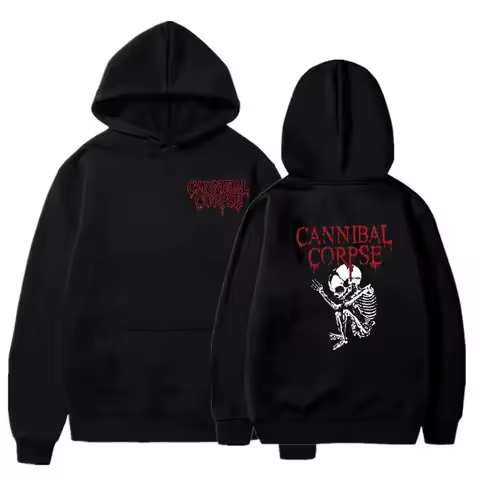 Cannibal Corpse Hoodie Men Women Long Sleeve Hoodies Sweatshirts Vintage Rock Band Y2k Pullover Over