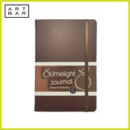 ➾ ┏ ⊙ ➞ Limelight Notebook Padded GT Ruled Brown Hardbound - Art Bar