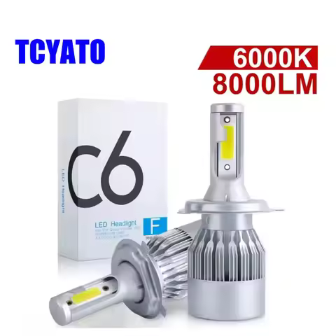 C6 Car Haedlight LED H4 H7 H1 H3 H8 H11 H10 H13 9004 HB3 9005 HB4 9004 HB1 9007 HB2 880 881 9012 Bul