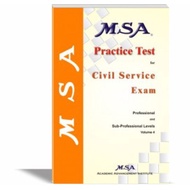 MSA Practice Test for Civil Service Exam Vol 4 (Authentic / Brand New)