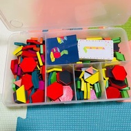 mideer七巧板磁力积木 附题卡