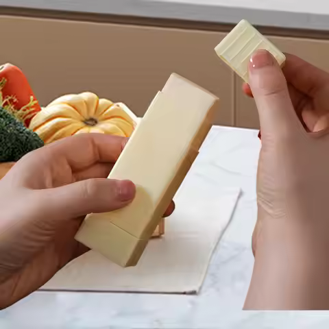 Spreadable Butter Dish with Lid Butter Holder for Bread, Pancakes, Ears of Corn