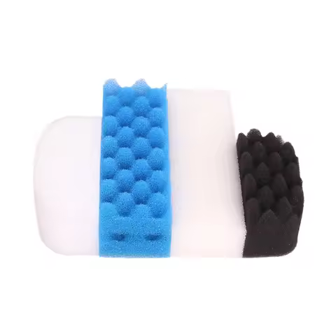 Compatible Value Pack Fit for Fluval 206 207 Filter (3x Polishing Pad, 2x Plain Foam, 1x Bio-Foam, 2