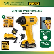 Dewalt DCF805D2A 12V Cordless Impact Driver / Cordless drill Cordless Impact Drill/Impak Battery Dri