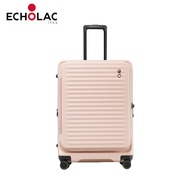 Echolac Celestra Polycarbonate PC Double-Coil Zipper Hard Shell Case Luggage Bag Travel Bagasi 20 24