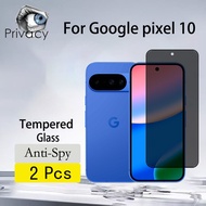2 Pcs Google Pixel 10 Tempered Glass Anti-peeping Screen Protector For Google Pixel 9 10 Pro XL 8A 7