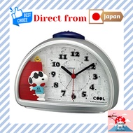 [Direct from Japan] Rhythm Snoopy Alarm Clock Electronic Alarm Silver JOE COOL 4SE563MS19
