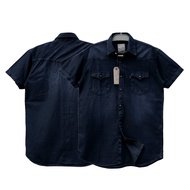 KEMEJA Original Branded Shirt - Black Series Premium Men's Short Shirt
