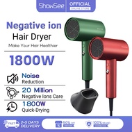 ShowSee Hair Dryer with Anion Constant Temperature Hair Care 1800W Portable Hairdryer Diffuser