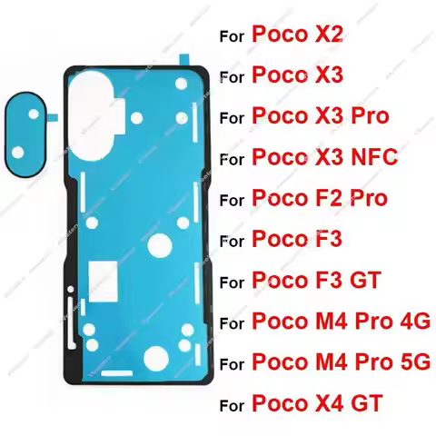 Rear Battery Housing Door Cover Adhesive Glue For Xiaomi Poco X2 X3 X3Pro X3NFC Poco M4 F2 Pro F3 X4