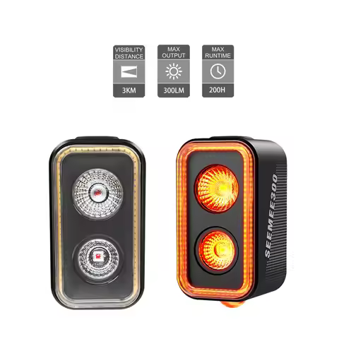 Magicshine SEEMEE 300 Bike Taillight,300 Lumen Bike Tail Light,5 Night & Daytime Modes,Smart Brake S