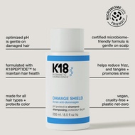 K18 Damage Shield pH  Shampoo 250ml แชมพูควบคุมน้ำมัน คืนผมนุ่ม บำรุงเส้นผม