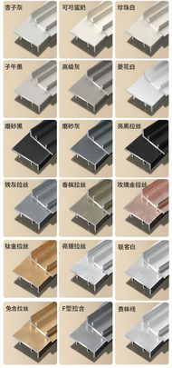 BEIQIVI | Black Aluminum Alloy Brushed Finish Skirting Board