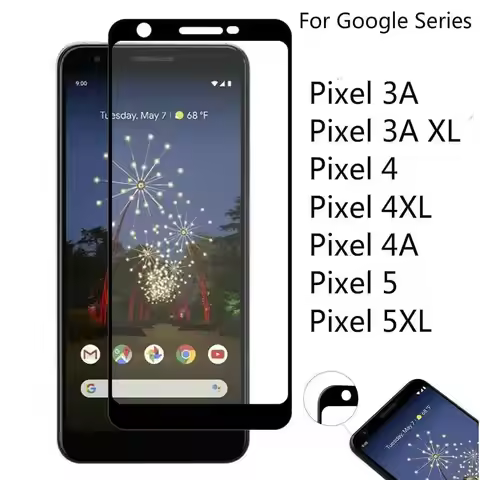 2 Piece Tempered for Google 5 5XL 4 4XL 4A Screen Protector 3D 9H Full Cover For Pixel 3A XL Protect