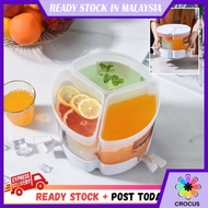 CRUCOS_ 5.2L Large Capacity Jug 360 Rotatable Water Dispenser Water Container Jug For Hot/Cold Water