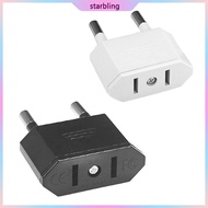 Star European Plug to American Plug Adapter Travel Power Plug Adapter 2 Pin Socket Wall Plug Travel 