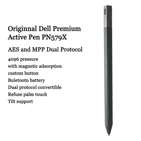 Dell Lenovo PN579X Stylus Active Pen for Dell XPS 15 9575, XPS 15 9570 XPS 13 9365 Latitude 11 (5175