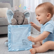 ELMER Hide-and-seek Elephant Toy, Musical Plush Singing Function Singing Elephant Toy, Cute Doll Sof