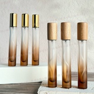 Screw Bottle 10ml Frosted Gradient Coffee Color Slim Perfume Sub-bottling Perfume Spray Bottle Glass