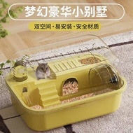 Hamster Cage Extra Large Luxury Villa, Syrian Hamster Cage with Ample Space, Acrylic Hamster Pet Sup