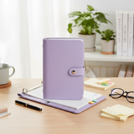 100-Sheet Dollar Savings Challenge Journal - Waterproof Clear Leather Sleeve for Kids' Financial Awa