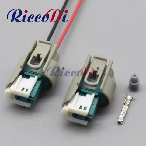 1 Set 2 Pin Way Auto Waterproof Wire Connector 9-967644-1 Plastic Housing Socket With Terminals And